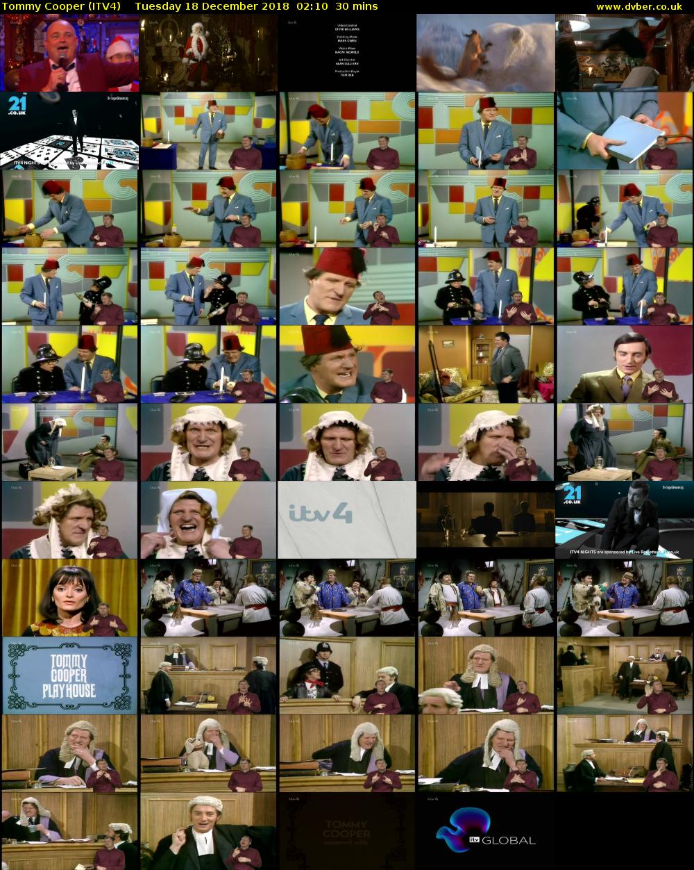 Tommy Cooper (ITV4) Tuesday 18 December 2018 02:10 - 02:40
