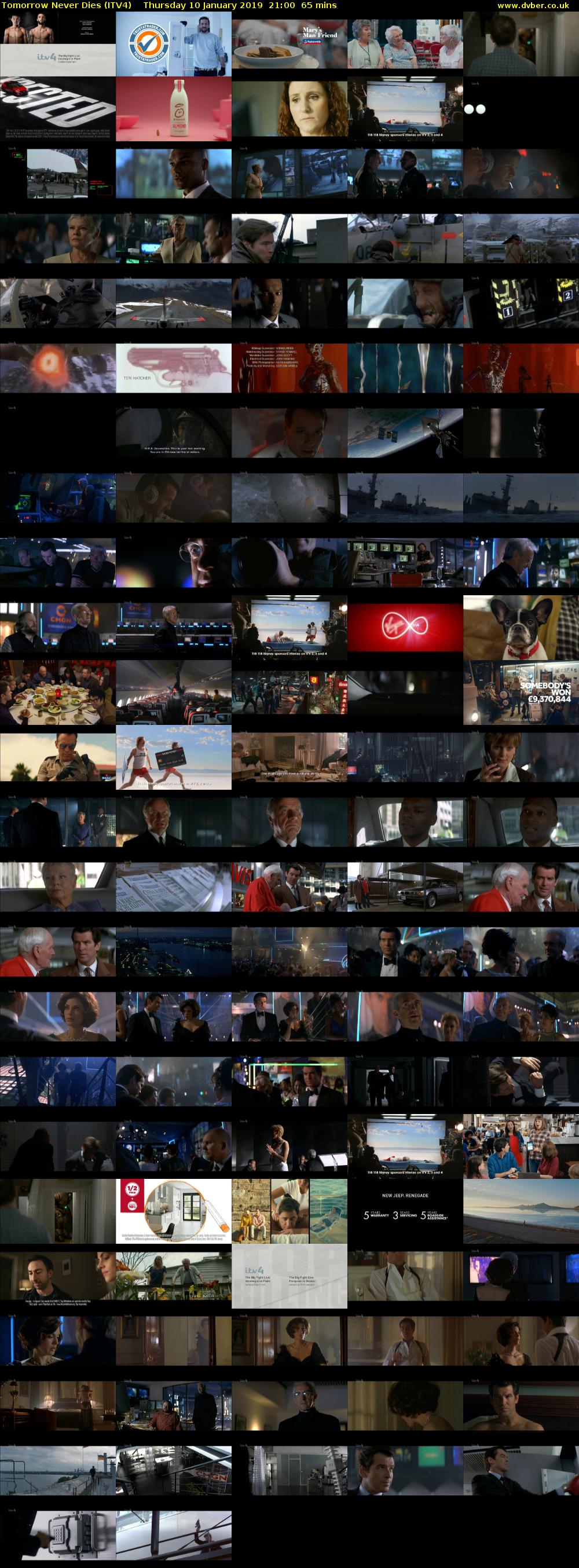 Tomorrow Never Dies (ITV4) Thursday 10 January 2019 21:00 - 22:05