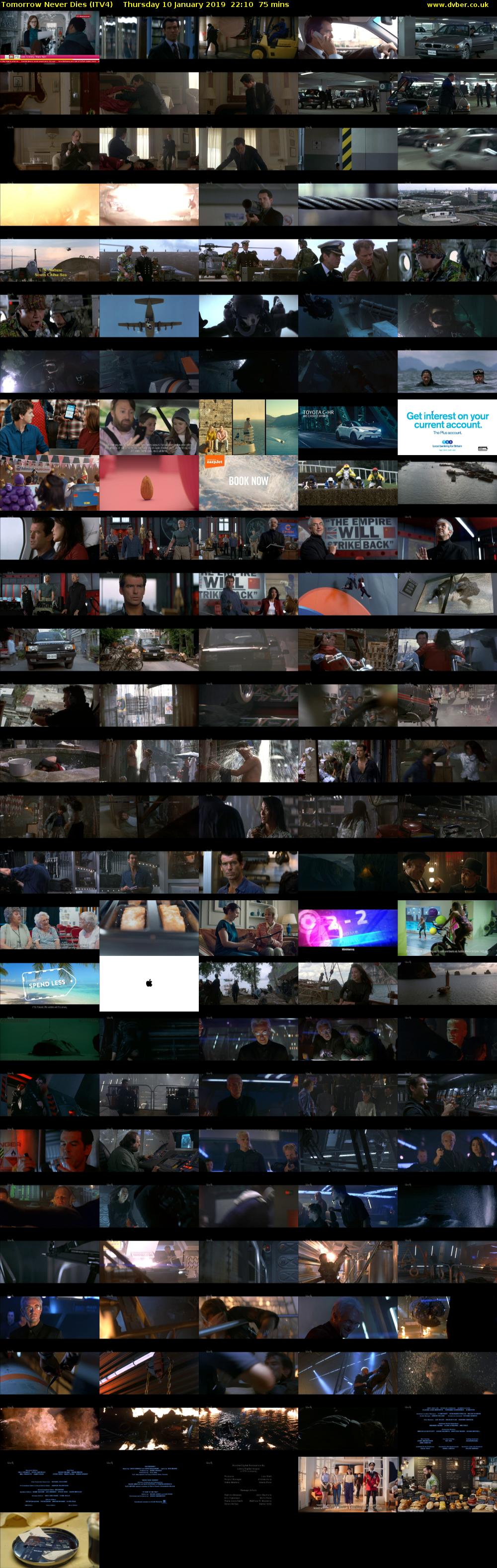 Tomorrow Never Dies (ITV4) Thursday 10 January 2019 22:10 - 23:25