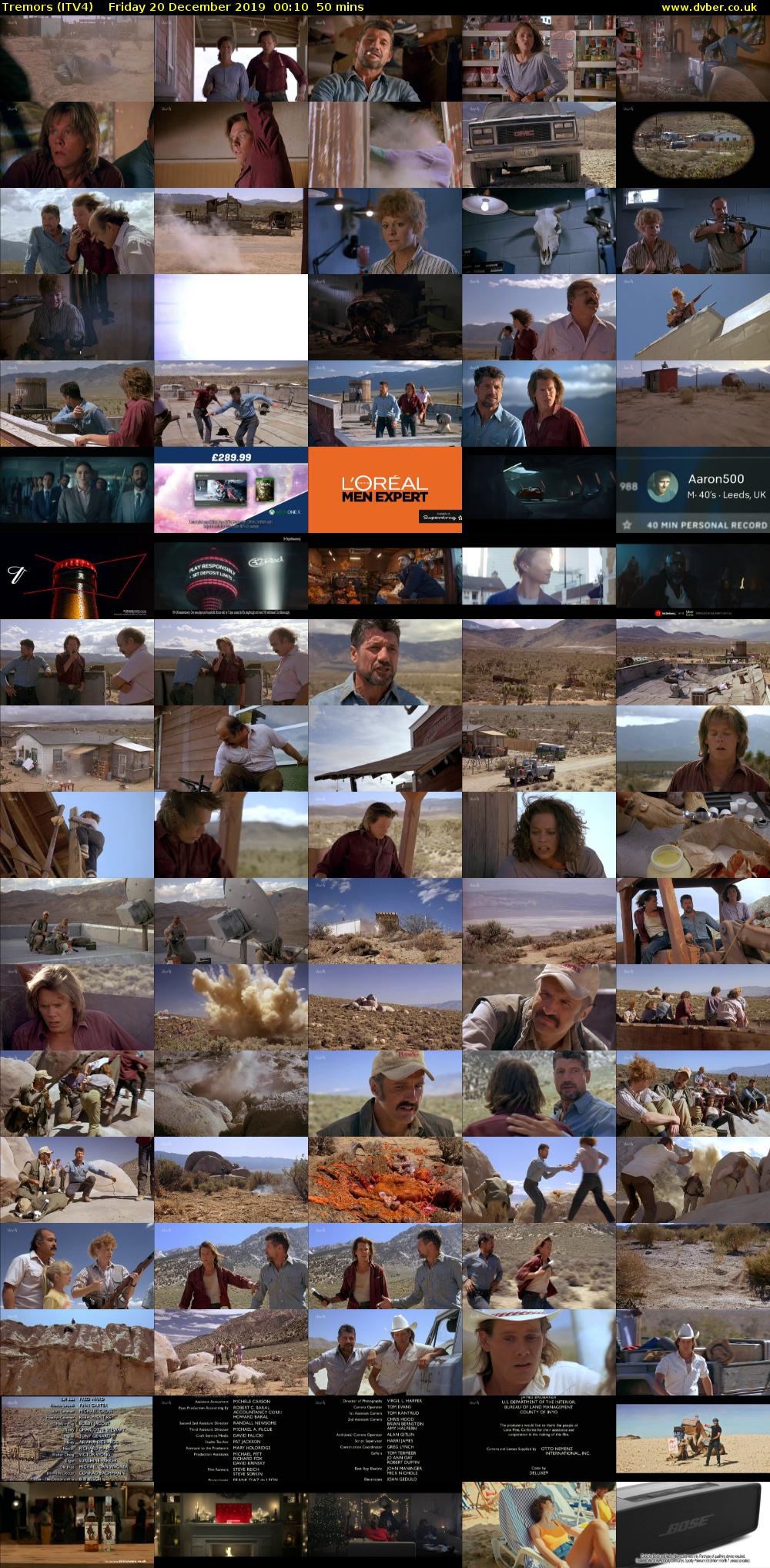 Tremors (ITV4) Friday 20 December 2019 00:10 - 01:00