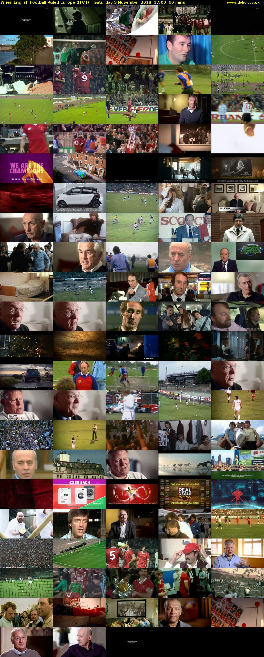 When English Football Ruled Europe (ITV4) Saturday 3 November 2018 17:00 - 18:00