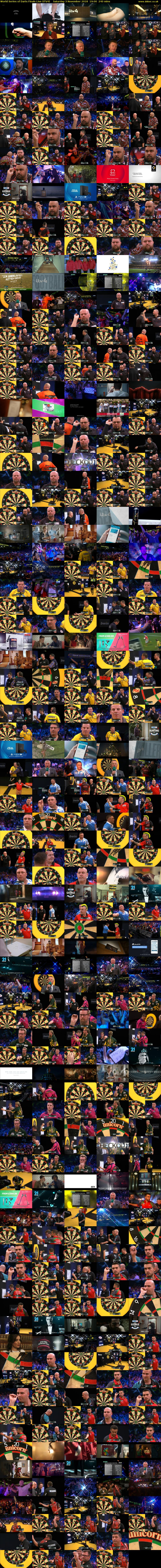 World Series of Darts Finals Live (ITV4) Saturday 3 November 2018 19:00 - 23:00