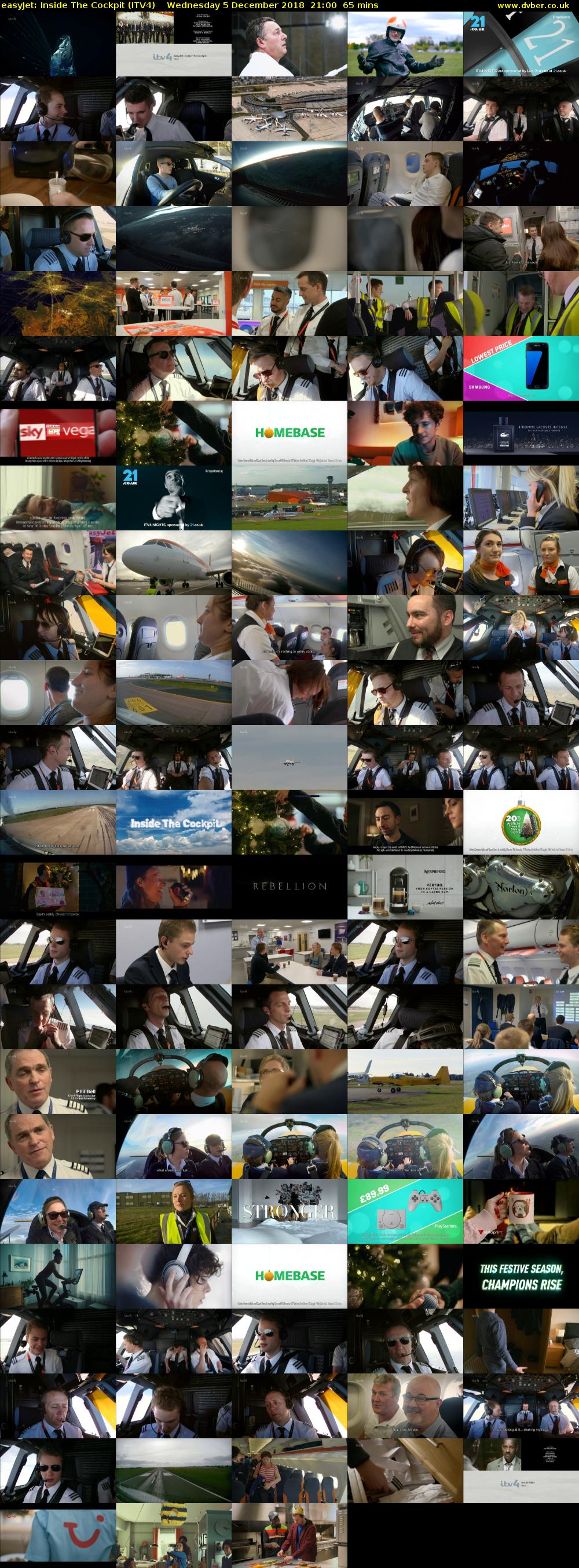 easyJet: Inside The Cockpit (ITV4) Wednesday 5 December 2018 21:00 - 22:05