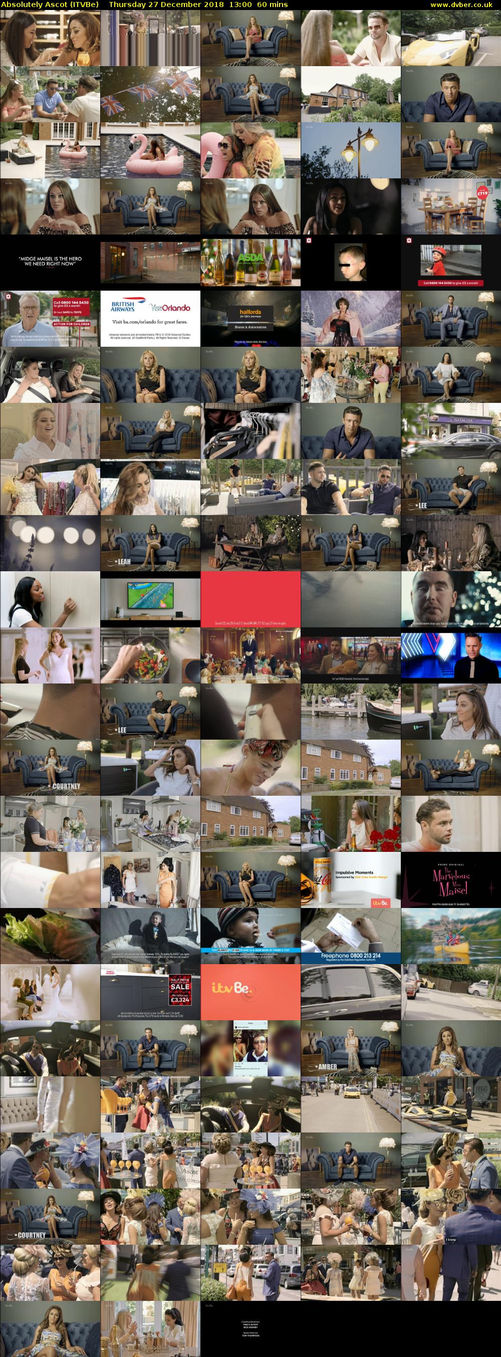 Absolutely Ascot (ITVBe) Thursday 27 December 2018 13:00 - 14:00