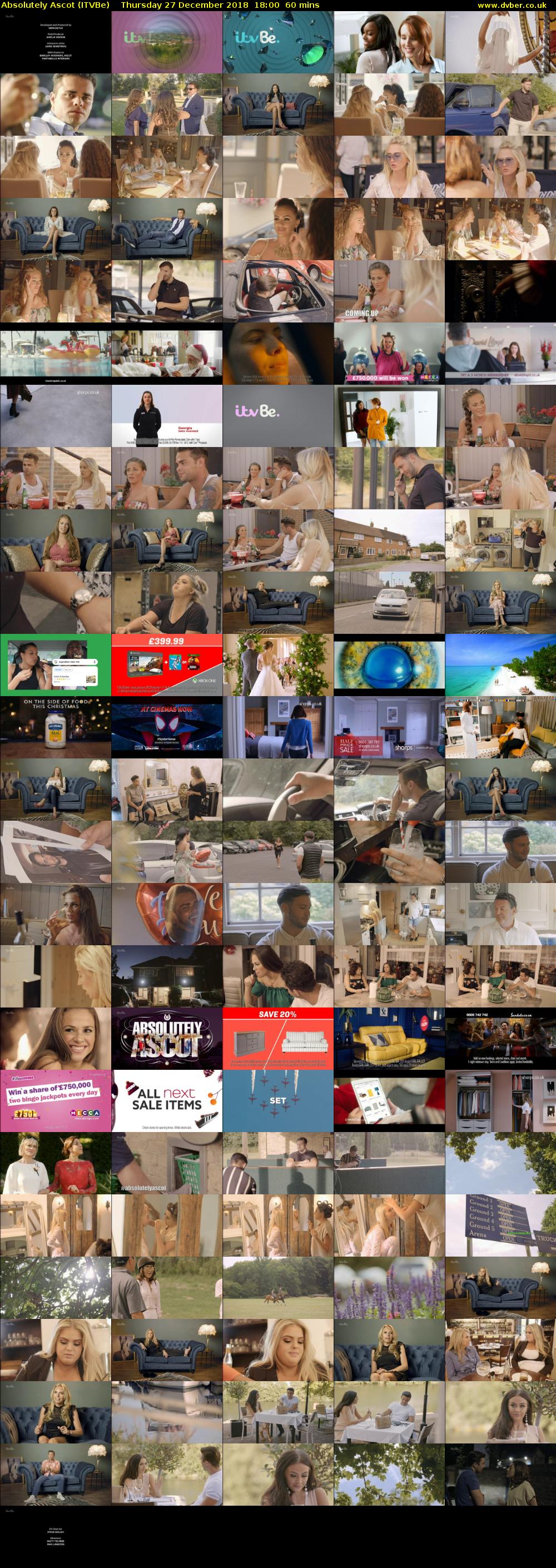 Absolutely Ascot (ITVBe) Thursday 27 December 2018 18:00 - 19:00