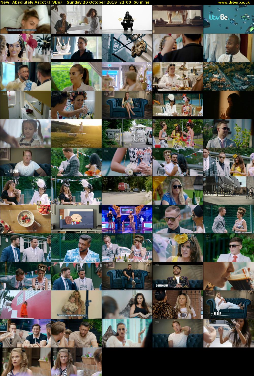 Absolutely Ascot (ITVBe) Sunday 20 October 2019 22:00 - 23:00