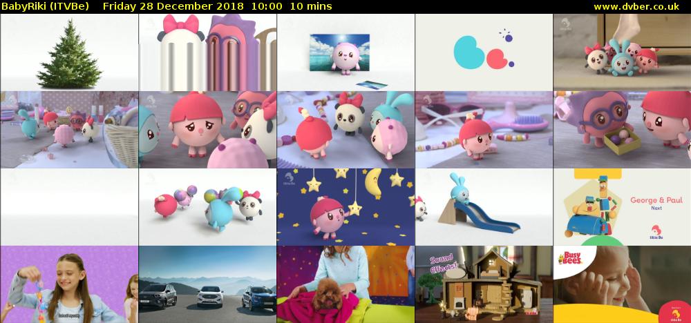 BabyRiki (ITVBe) Friday 28 December 2018 10:00 - 10:10