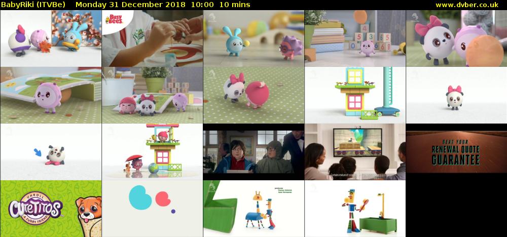 BabyRiki (ITVBe) Monday 31 December 2018 10:00 - 10:10