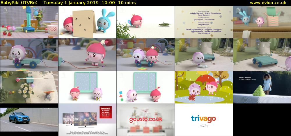 BabyRiki (ITVBe) Tuesday 1 January 2019 10:00 - 10:10