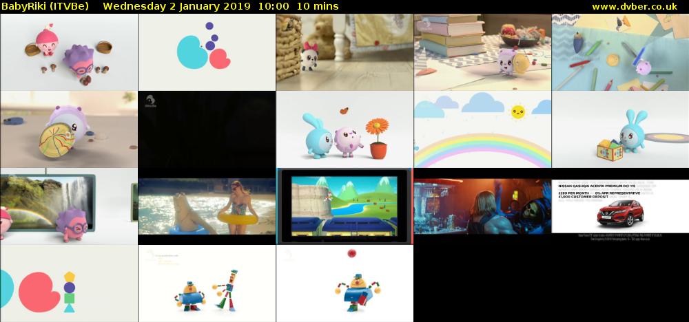BabyRiki (ITVBe) Wednesday 2 January 2019 10:00 - 10:10