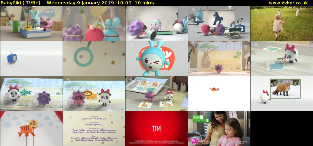 BabyRiki (ITVBe) Wednesday 9 January 2019 10:00 - 10:10