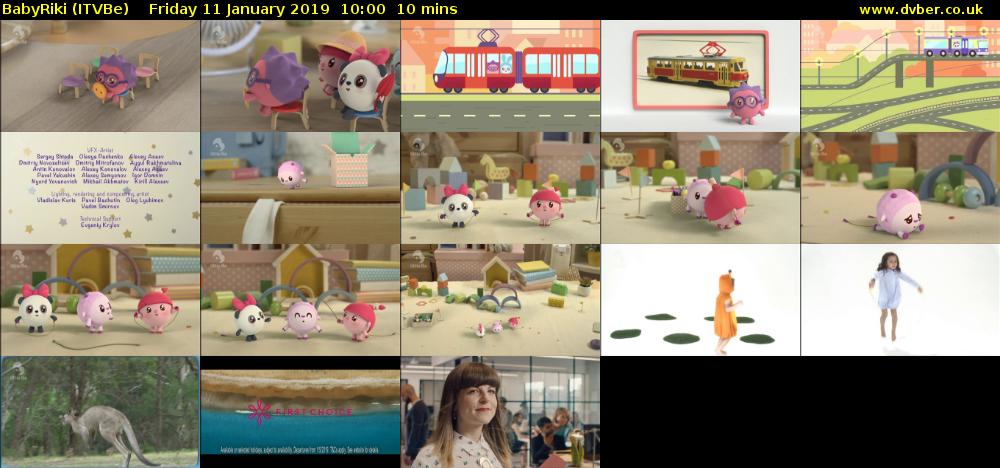 BabyRiki (ITVBe) Friday 11 January 2019 10:00 - 10:10