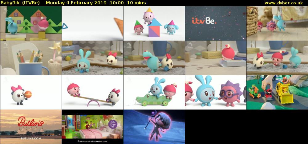 BabyRiki (ITVBe) Monday 4 February 2019 10:00 - 10:10