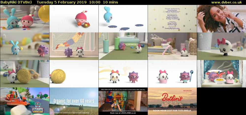 BabyRiki (ITVBe) Tuesday 5 February 2019 10:00 - 10:10