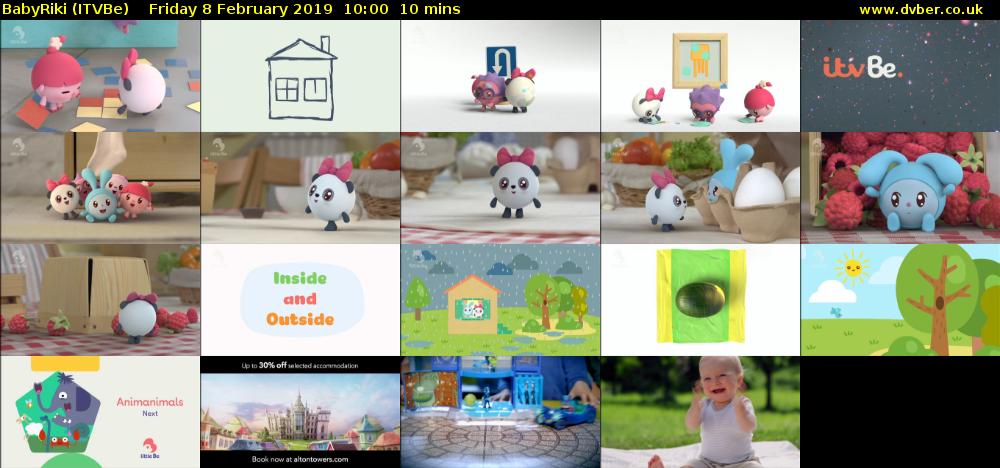 BabyRiki (ITVBe) Friday 8 February 2019 10:00 - 10:10