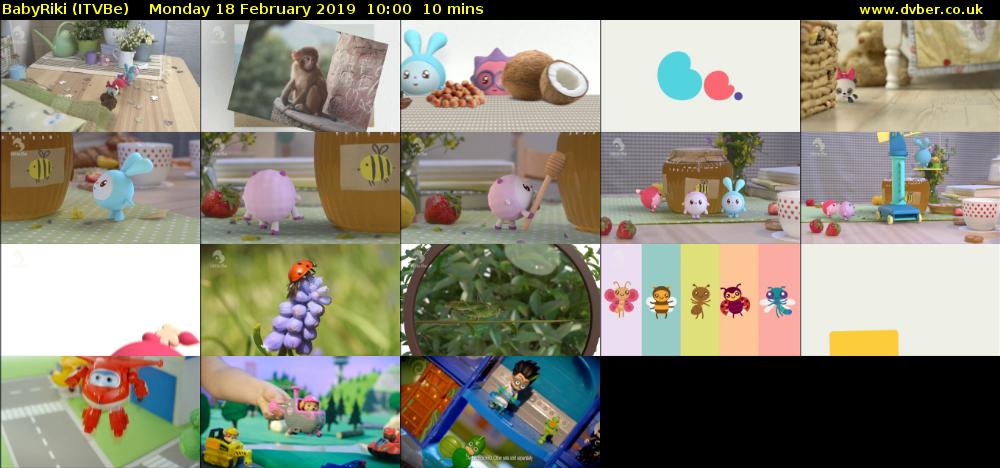 BabyRiki (ITVBe) Monday 18 February 2019 10:00 - 10:10
