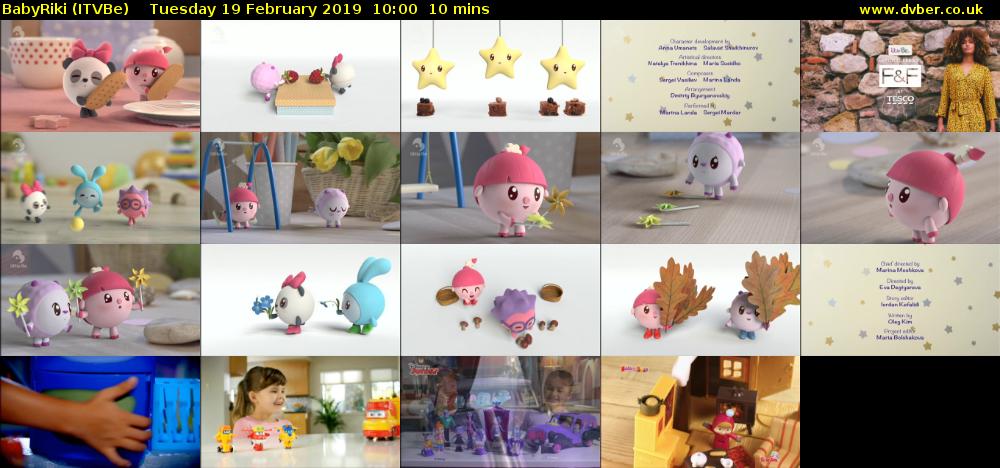 BabyRiki (ITVBe) Tuesday 19 February 2019 10:00 - 10:10