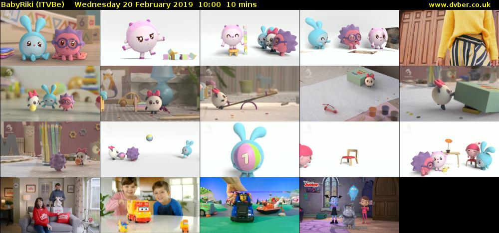 BabyRiki (ITVBe) Wednesday 20 February 2019 10:00 - 10:10