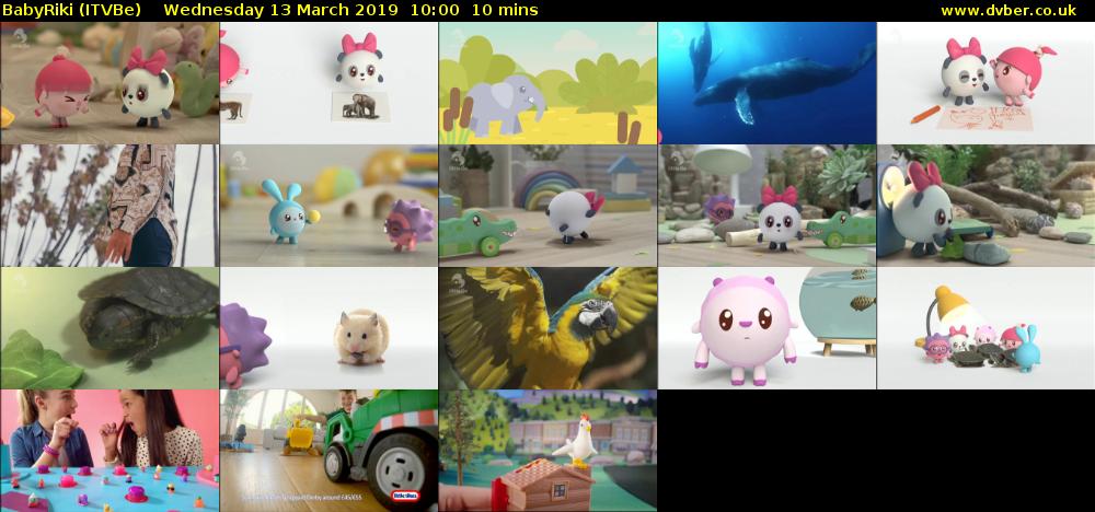 BabyRiki (ITVBe) Wednesday 13 March 2019 10:00 - 10:10