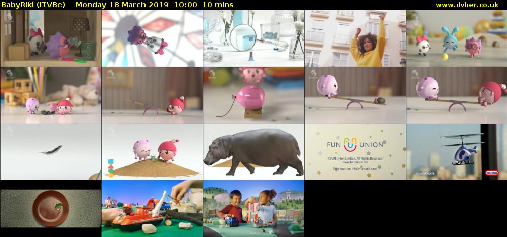BabyRiki (ITVBe) Monday 18 March 2019 10:00 - 10:10
