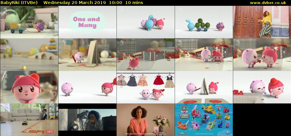BabyRiki (ITVBe) Wednesday 20 March 2019 10:00 - 10:10