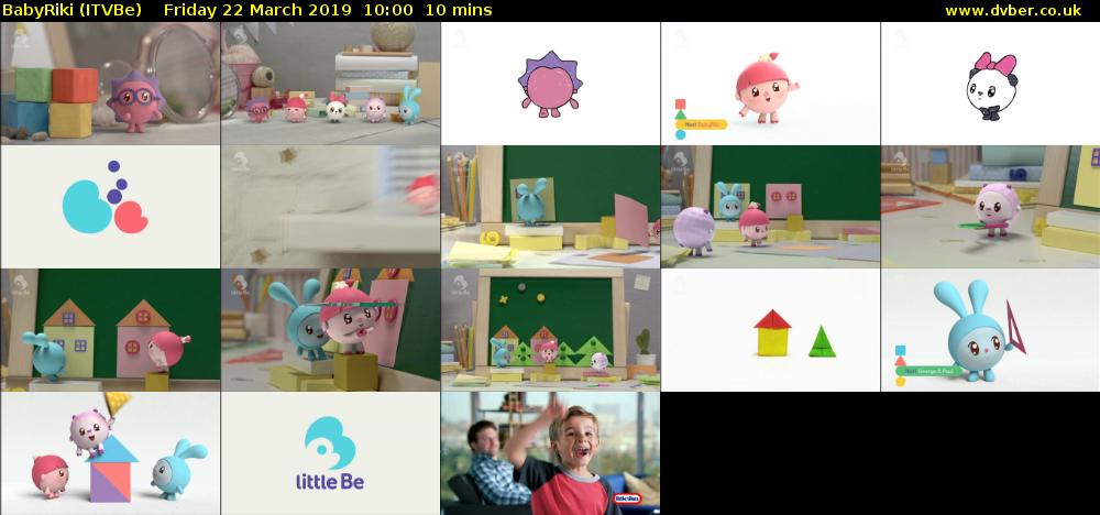 BabyRiki (ITVBe) Friday 22 March 2019 10:00 - 10:10