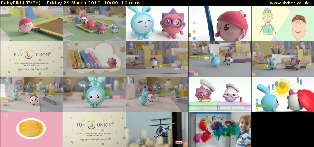 BabyRiki (ITVBe) Friday 29 March 2019 10:00 - 10:10
