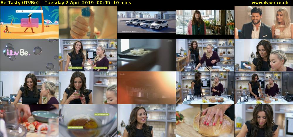 Be Tasty (ITVBe) Tuesday 2 April 2019 00:45 - 00:55