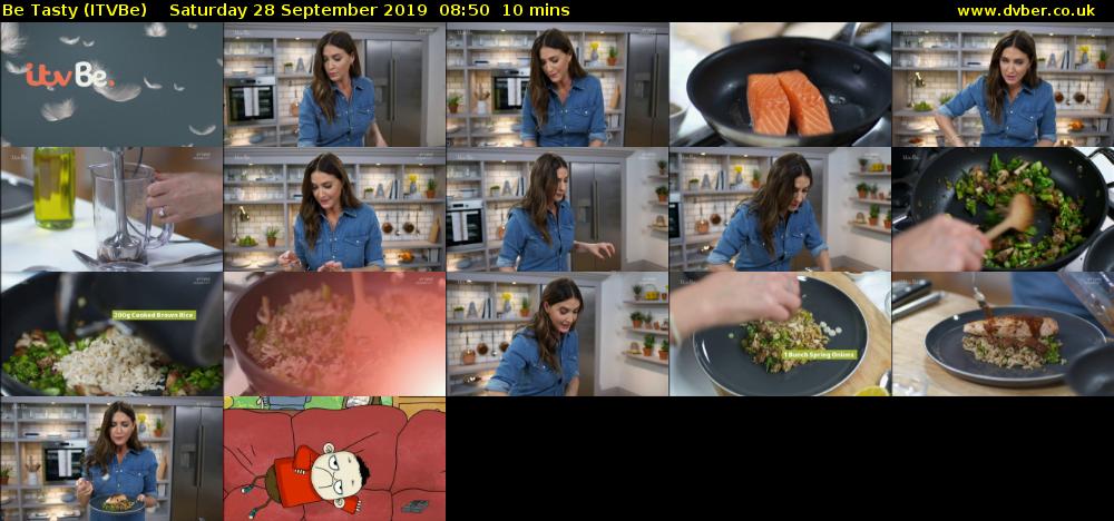 Be Tasty (ITVBe) Saturday 28 September 2019 08:50 - 09:00