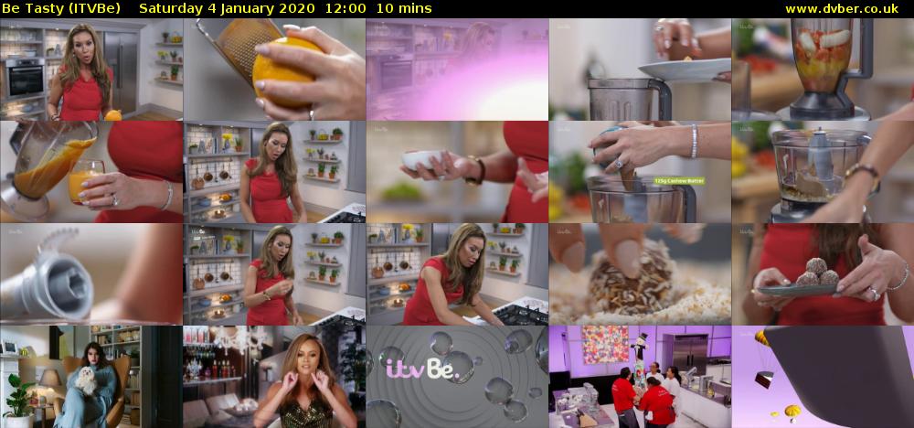 Be Tasty (ITVBe) Saturday 4 January 2020 12:00 - 12:10