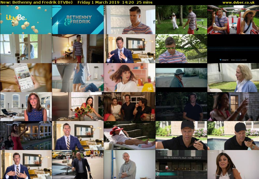 Bethenny and Fredrik (ITVBe) Friday 1 March 2019 14:20 - 14:45