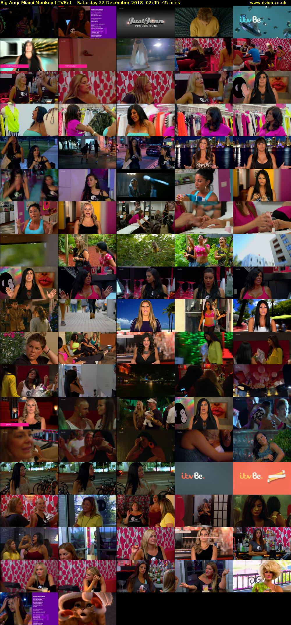 Big Ang: Miami Monkey (ITVBe) Saturday 22 December 2018 02:45 - 03:30