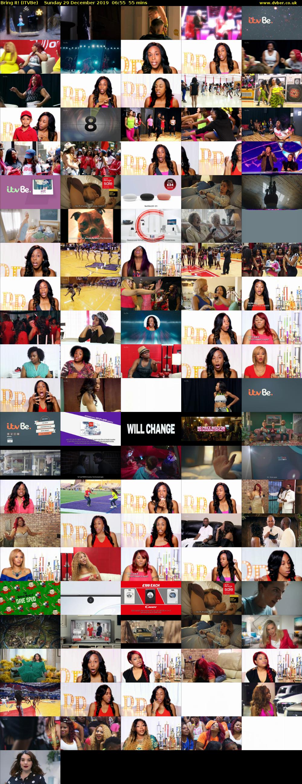 Bring It! (ITVBe) Sunday 29 December 2019 06:55 - 07:50