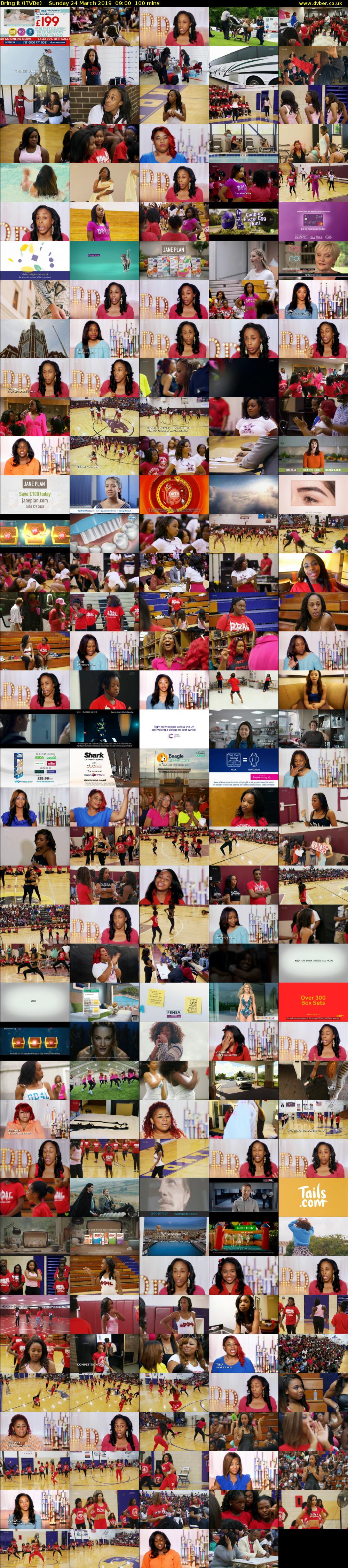 Bring It (ITVBe) Sunday 24 March 2019 09:00 - 10:40