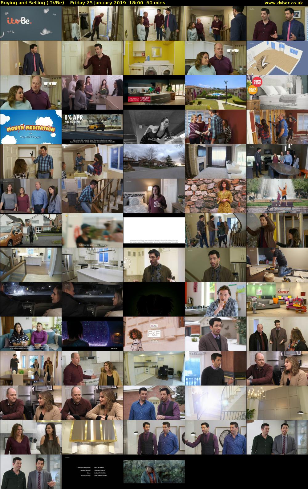 Buying and Selling (ITVBe) Friday 25 January 2019 18:00 - 19:00