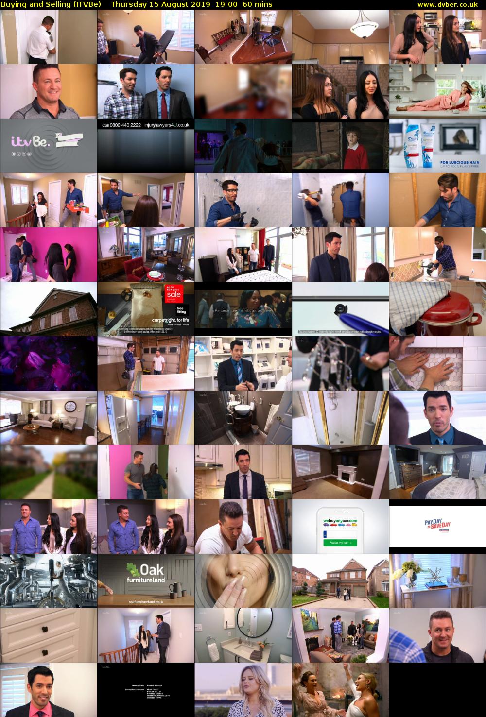 Buying and Selling (ITVBe) Thursday 15 August 2019 19:00 - 20:00
