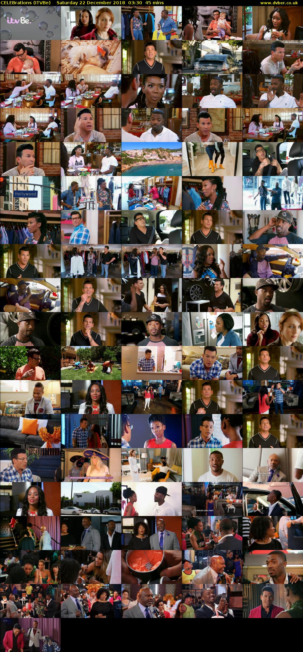 CELEBrations (ITVBe) Saturday 22 December 2018 03:30 - 04:15