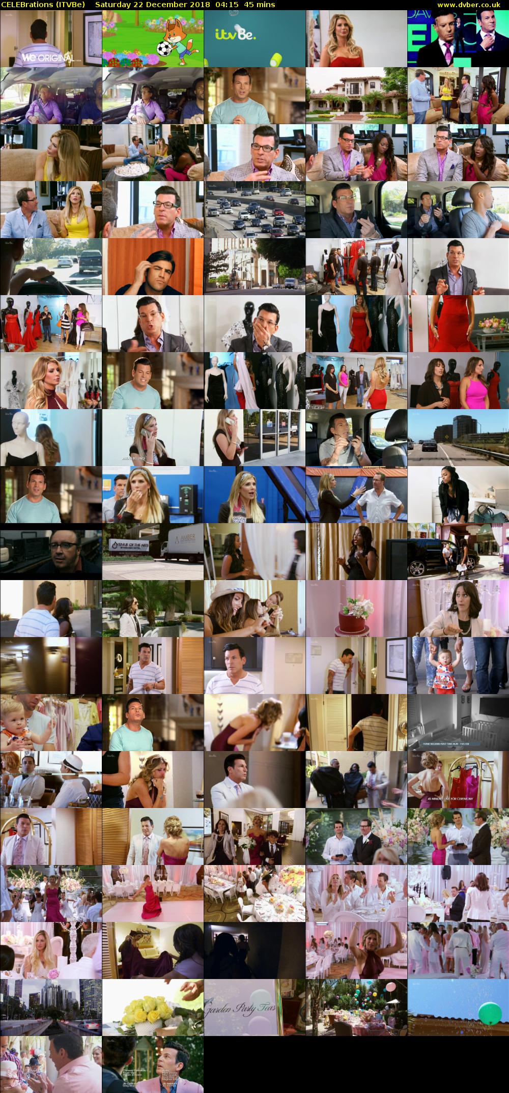 CELEBrations (ITVBe) Saturday 22 December 2018 04:15 - 05:00