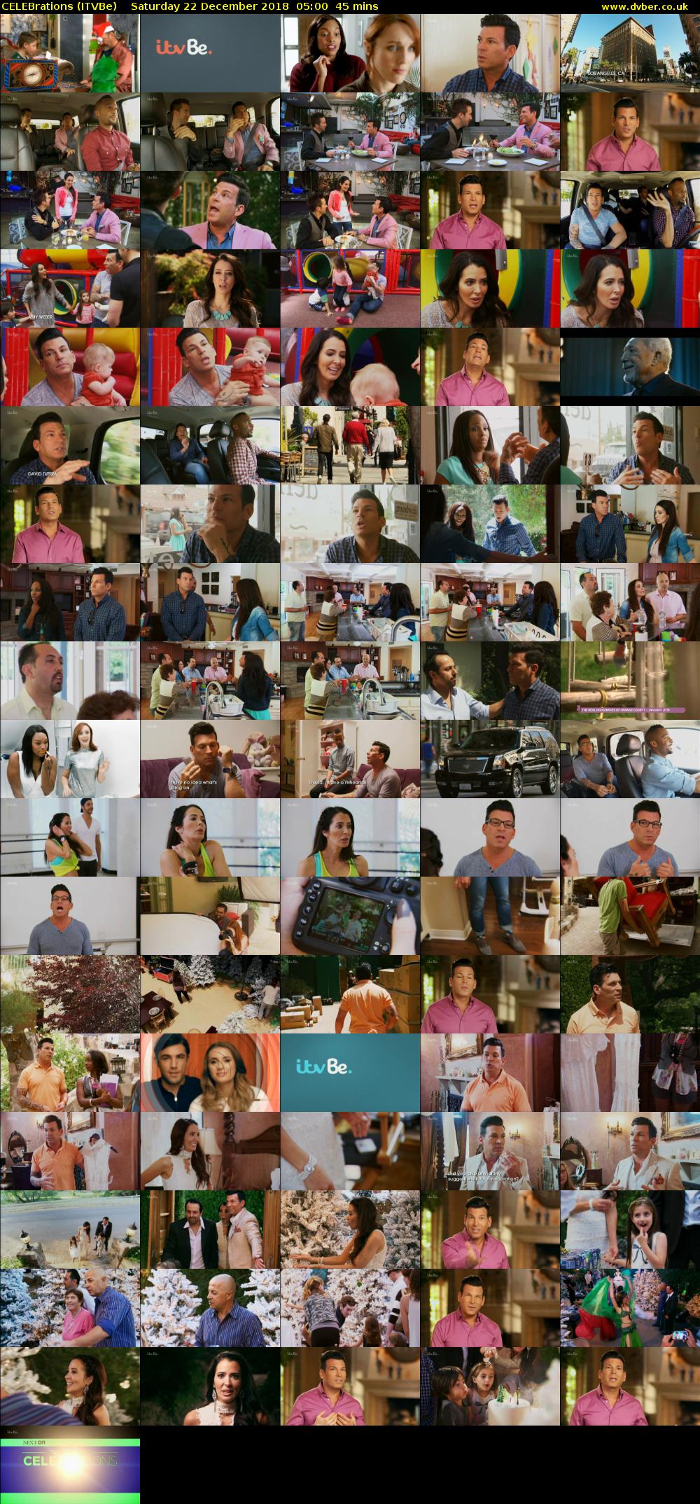 CELEBrations (ITVBe) Saturday 22 December 2018 05:00 - 05:45