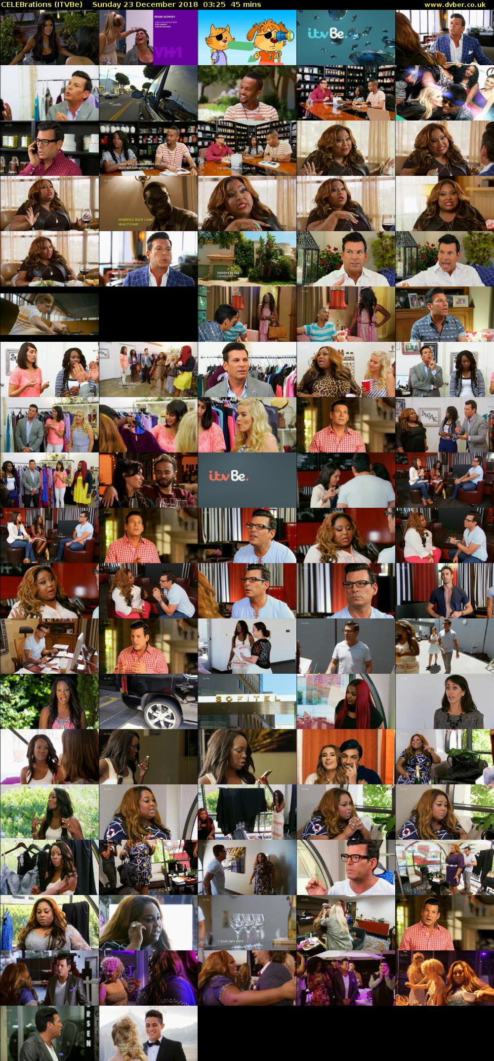 CELEBrations (ITVBe) Sunday 23 December 2018 03:25 - 04:10