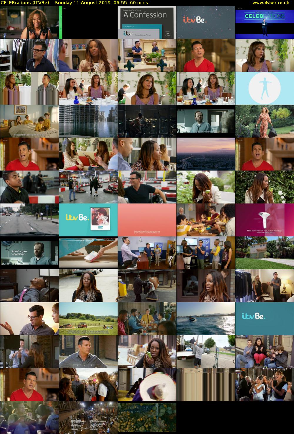 CELEBrations (ITVBe) Sunday 11 August 2019 06:55 - 07:55