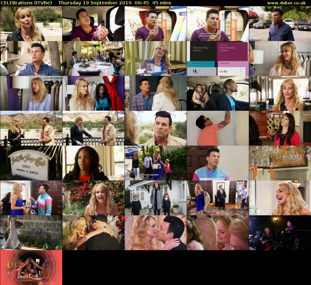 CELEBrations (ITVBe) Thursday 19 September 2019 06:45 - 07:30