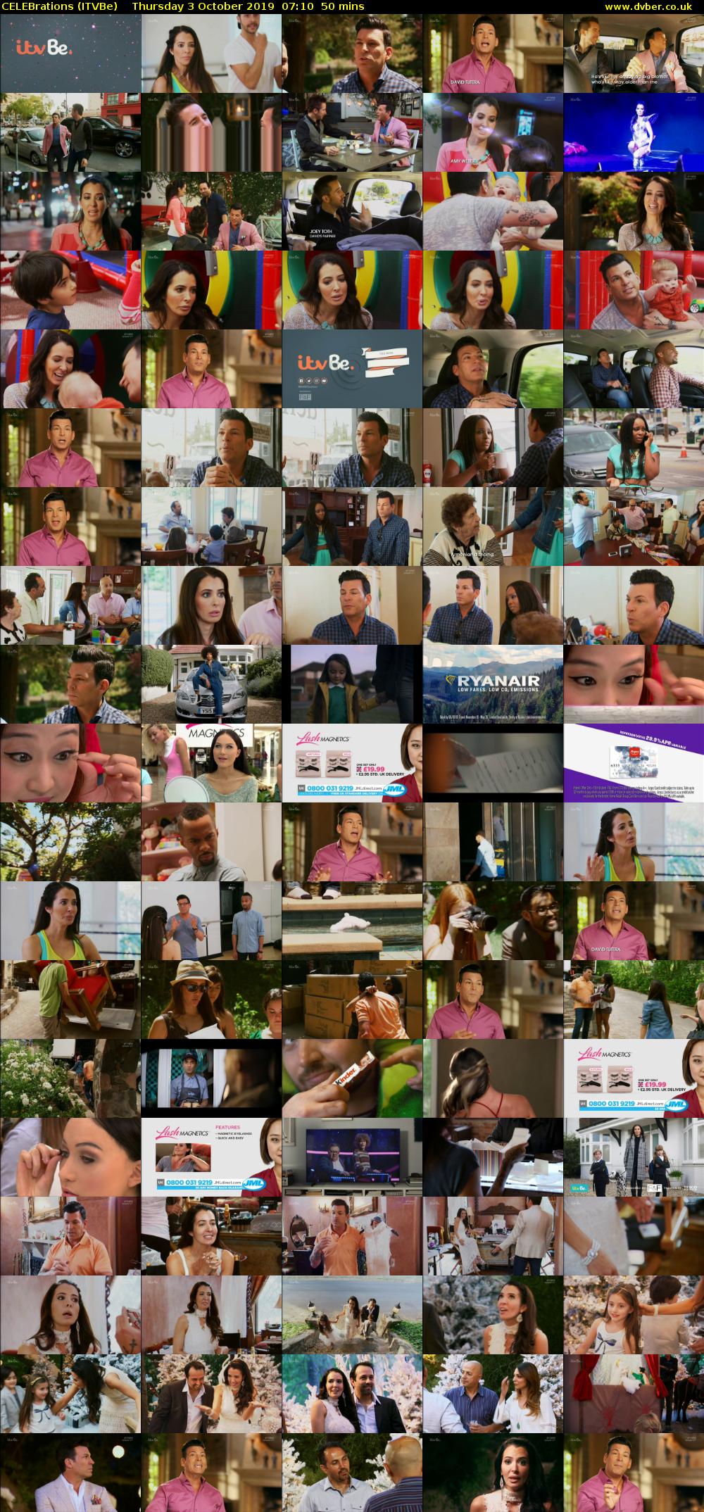 CELEBrations (ITVBe) Thursday 3 October 2019 07:10 - 08:00