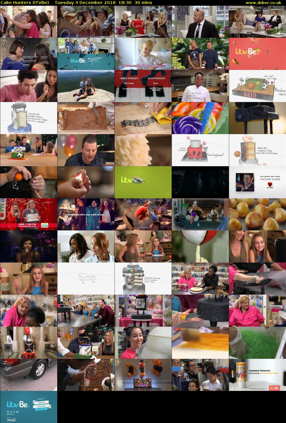 Cake Hunters (ITVBe) Tuesday 4 December 2018 18:30 - 19:00