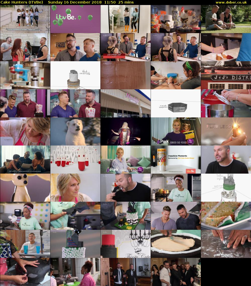 Cake Hunters (ITVBe) Sunday 16 December 2018 11:50 - 12:15