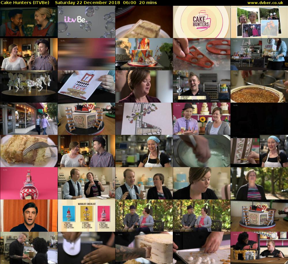 Cake Hunters (ITVBe) Saturday 22 December 2018 06:00 - 06:20