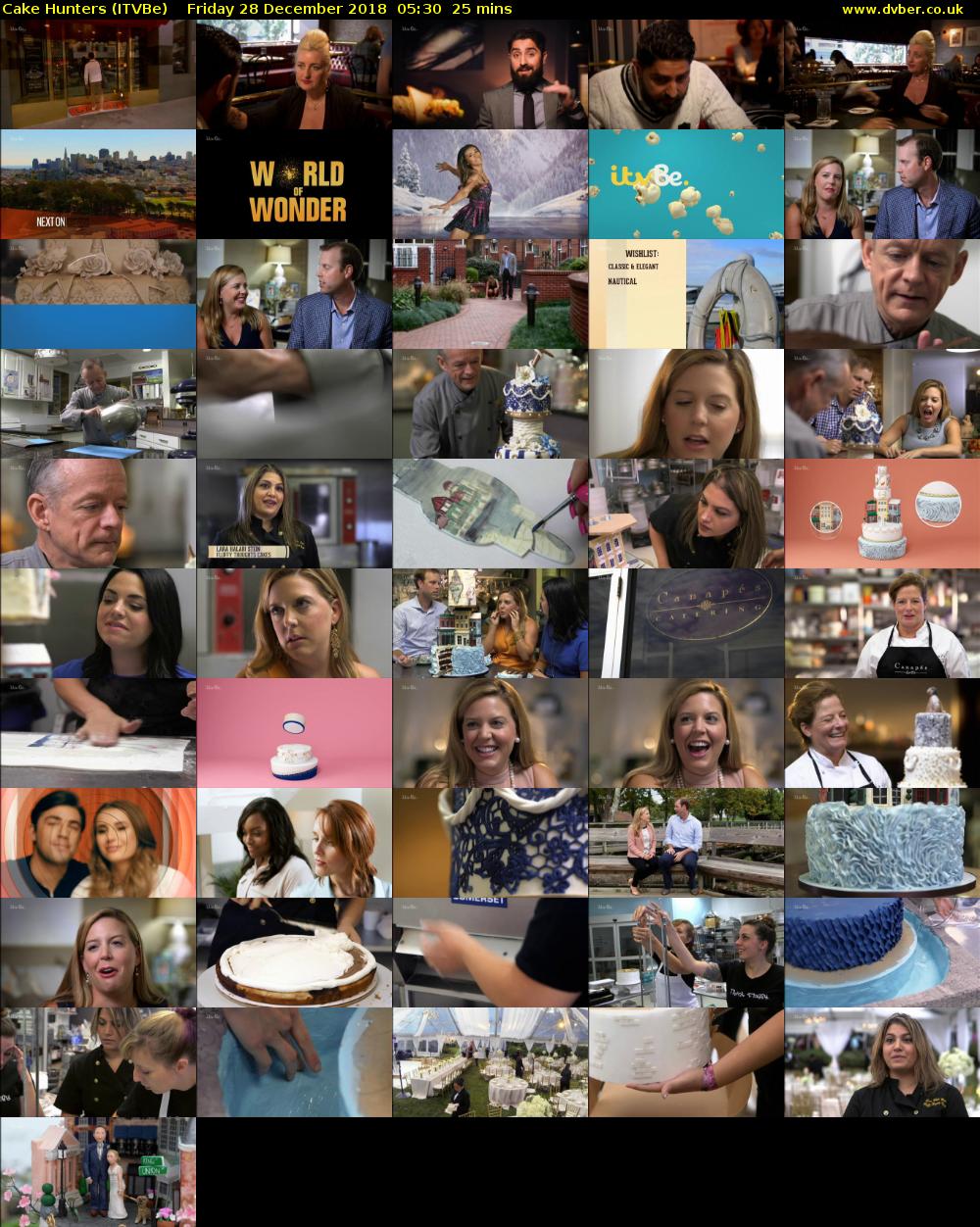 Cake Hunters (ITVBe) Friday 28 December 2018 05:30 - 05:55