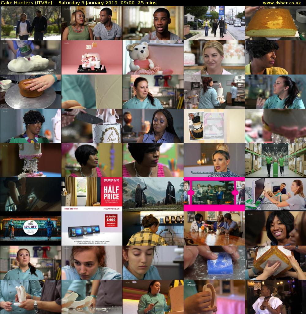 Cake Hunters (ITVBe) Saturday 5 January 2019 09:00 - 09:25