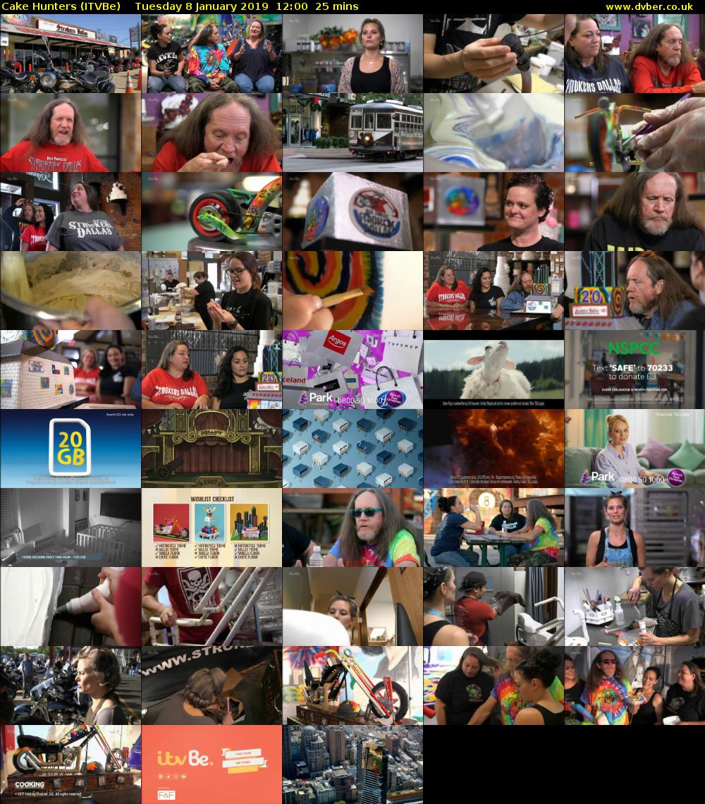 Cake Hunters (ITVBe) Tuesday 8 January 2019 12:00 - 12:25