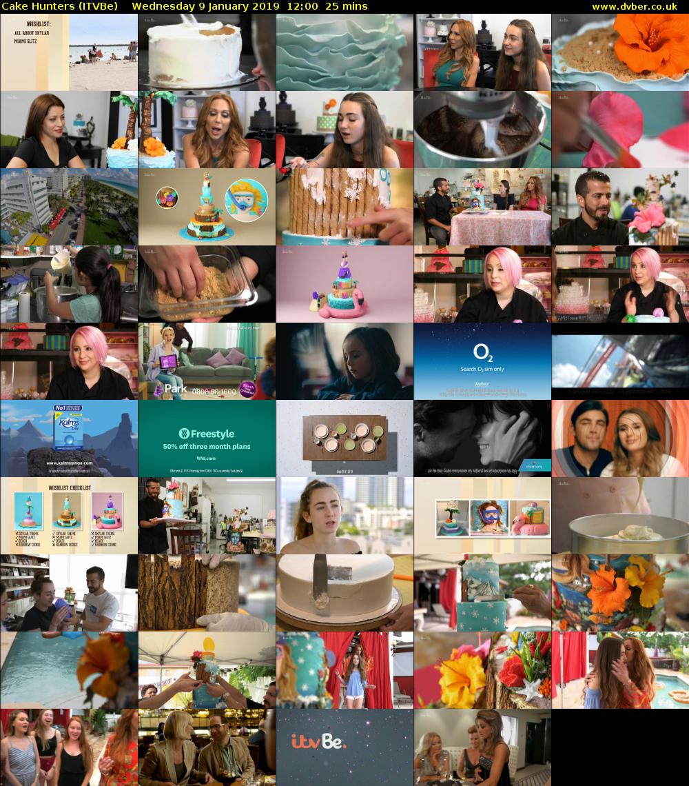 Cake Hunters (ITVBe) Wednesday 9 January 2019 12:00 - 12:25